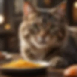 Nutritional ingredients in high-calorie cat food