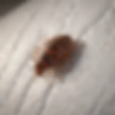 Infested mattress showing signs of bed bugs