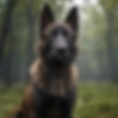 A Dutch Shepherd in a calm environment, showcasing its adaptability.