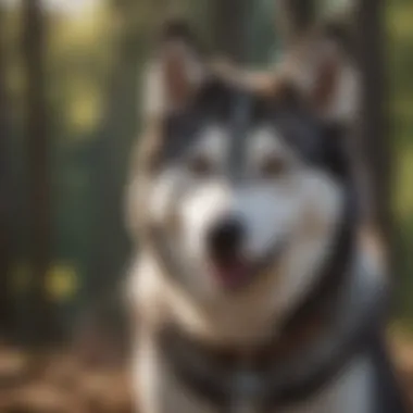 Effective Training Techniques for Huskies Husky responding to commands in a training session
