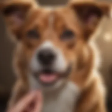 A smiling dog owner showcasing a successful nail trim