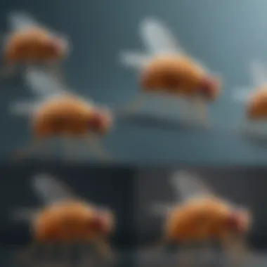 Infographic showing the life cycle of fruit flies
