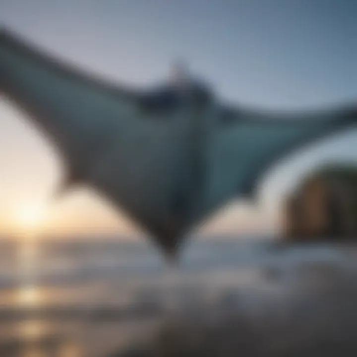 Manta rays being rescued during a conservation effort