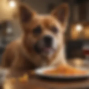 A variety of dog-friendly food options