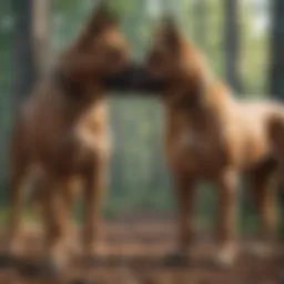 A powerful muscular dog showcasing its build