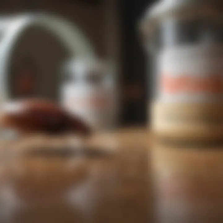 Natural deterrents for cockroaches displayed in various containers