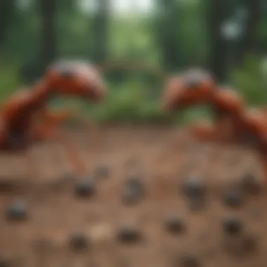 Understanding Ant Sensory Perception Diagram illustrating the sensory receptors of ants