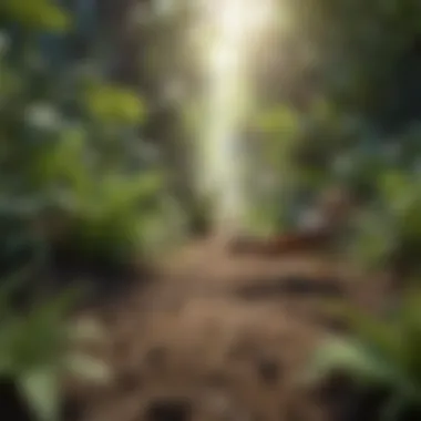 Plants that Naturally Repel Ants A lush garden filled with natural plants that deter ants