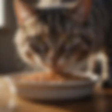 Nourishing Wet Cat Food for Diabetic Cats Nourishing wet cat food in a bowl