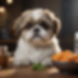 Nutritional chart specific to Shih Tzu diet