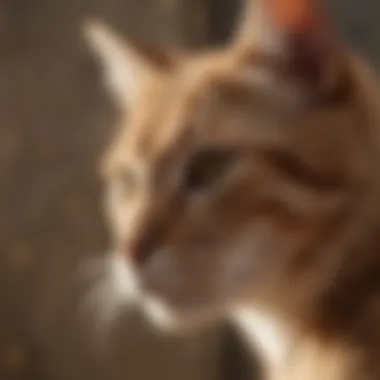 Close-up of materials used in on-wall cat tree construction