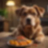 A colorful array of high-quality dog food ingredients, showcasing their nutritional benefits.