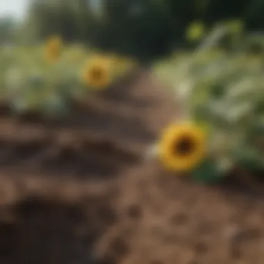 Soil preparation for sunflowers