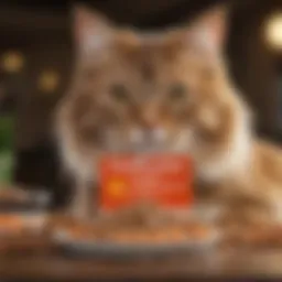 A selection of high-calorie cat food options tailored for senior cats.