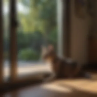 A cozy home environment enhanced by the PetSafe Extreme Weather Sliding Glass Pet Door.