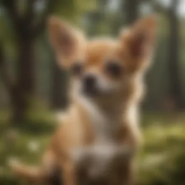 A lively Chihuahua showcasing its playful nature