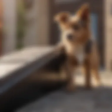 Close-up of a sturdy ramp designed for small dogs