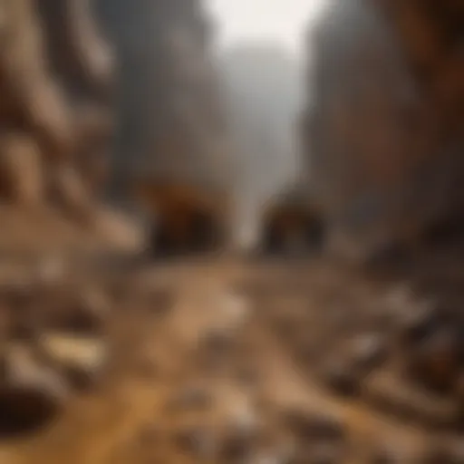 A panoramic view of a modern gold mining site showcasing advanced extraction techniques.