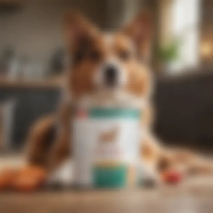 Diagram depicting the digestive health benefits for pets