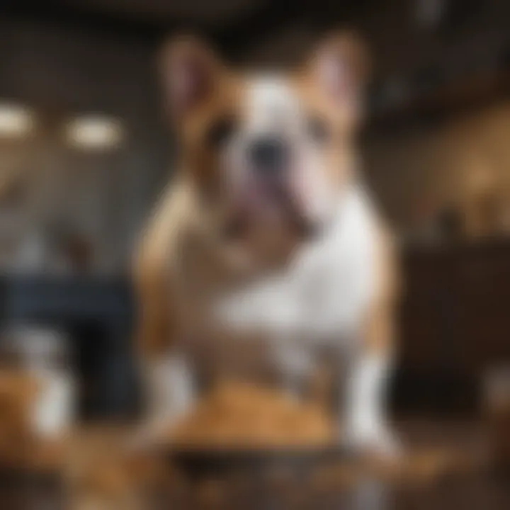 Nutritional breakdown of dry food for Bulldogs