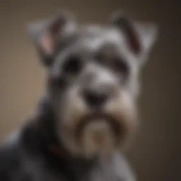 Close-up of a Schnauzer's coat showcasing its unique texture and grooming needs