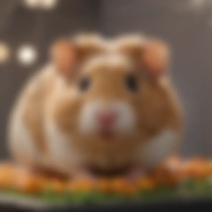 Close-up of the materials used in hamster cages, highlighting safety and comfort