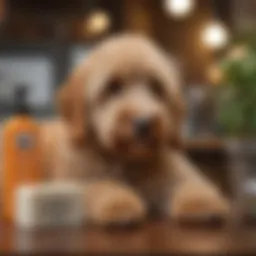 A selection of grooming soaps suitable for Goldendoodles