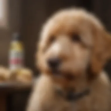 Natural Ingredients for Goldendoodle Coat Care Close-up of natural ingredients beneficial for Goldendoodle coats
