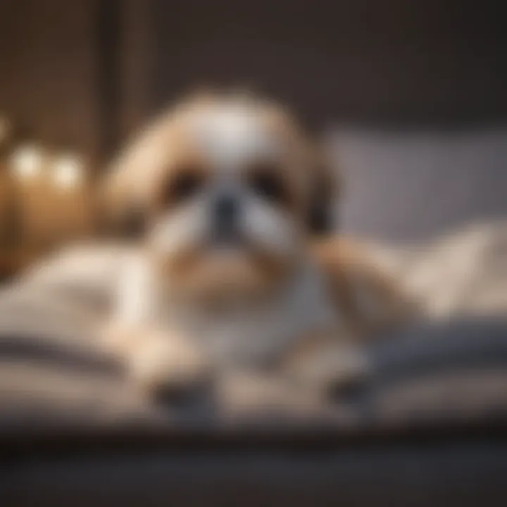 Comfortable and stylish Shih Tzu bed