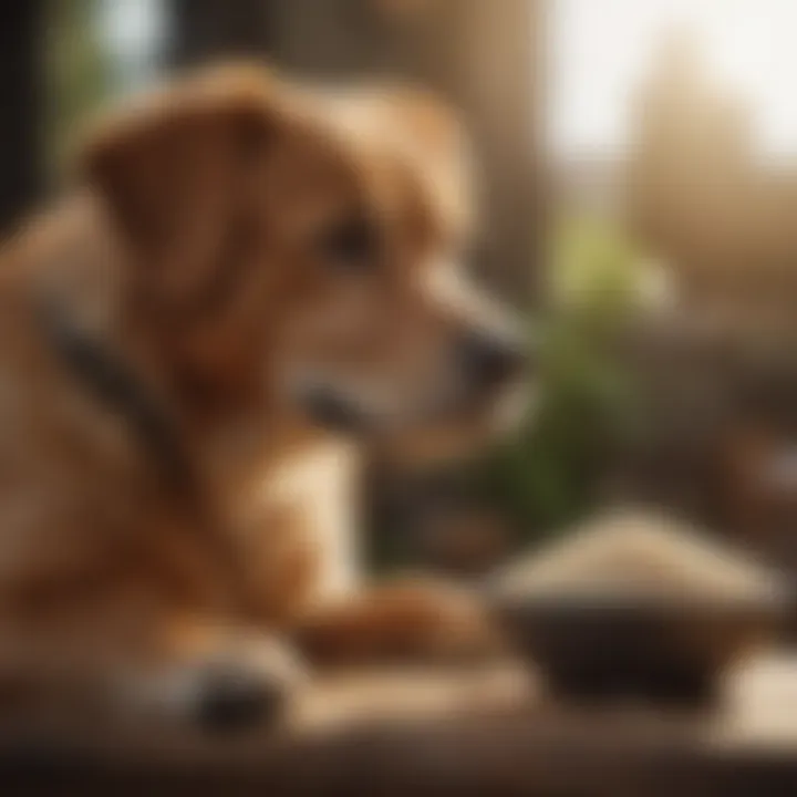 An infographic outlining benefits and drawbacks of rice for dogs