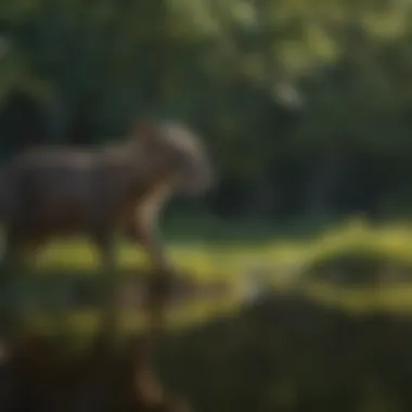 Diverse wildlife inhabiting the lush surroundings of Smith Island Lake