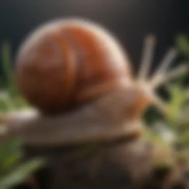 Detailed Snail Anatomy Illustration of snail anatomy, detailing its biological structure and functions.