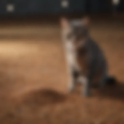 A variety of cat litter types displayed for selection