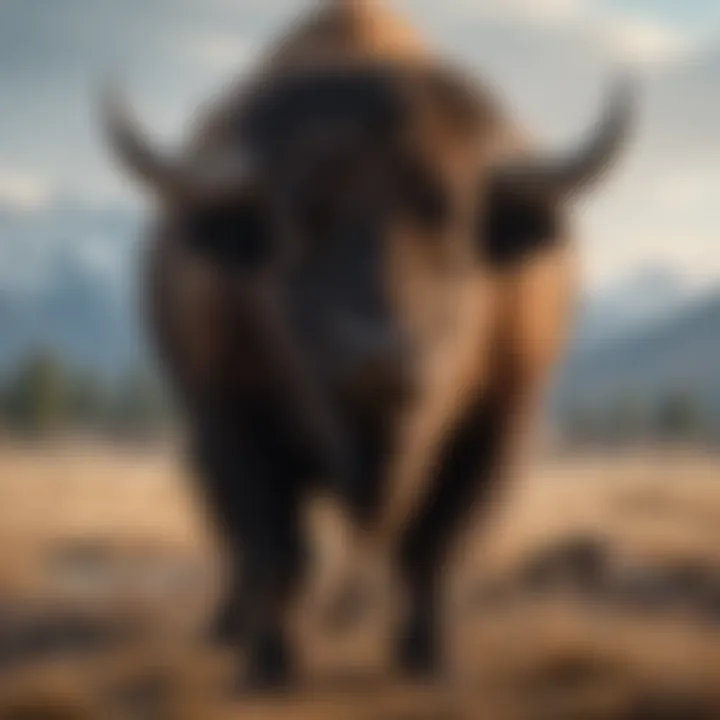 A visual representation of conservation efforts for the American buffalo