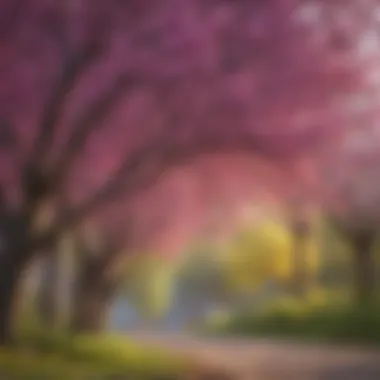 American redbud tree in full bloom during spring season