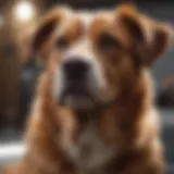 Close-up of a dog with a shiny coat