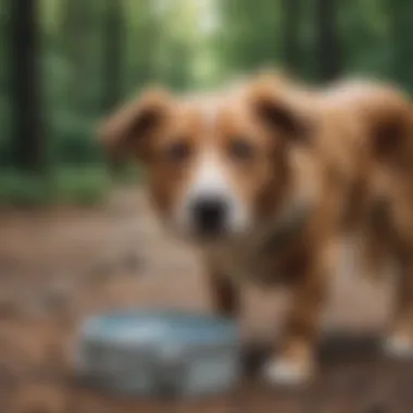 Collapsible water bowl for dogs