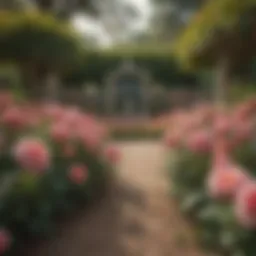 Vibrant rose garden flourishing in Central Florida