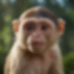 Capuchin monkey in its natural habitat