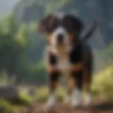 Beautiful Entlebucher Mountain Dog in a natural setting