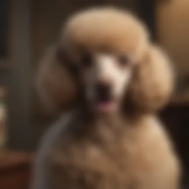 Evolution of Breeds A timeline showcasing the evolution of poodle breeds through various historical eras