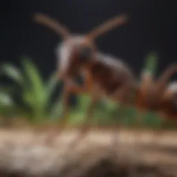 A close-up view of various ant species showcasing their unique structures.