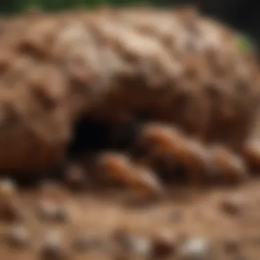 Ecological Role of Termites in Their Habitat Illustration showing the ecological impact of termites