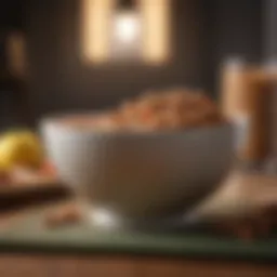 A balanced bowl of pet food enriched with nutrients for optimal health.