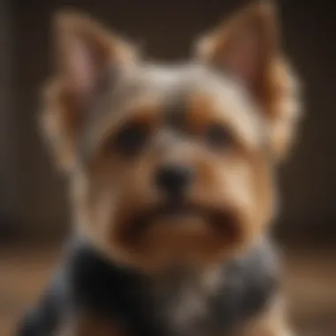 Distinctive Features of the Yorkshire Terrier A close-up of Yorkshire Terrier features highlighting their unique characteristics.