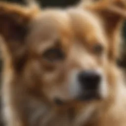 A close-up of a dog with shiny fur, showcasing the effects of olive oil on skin health