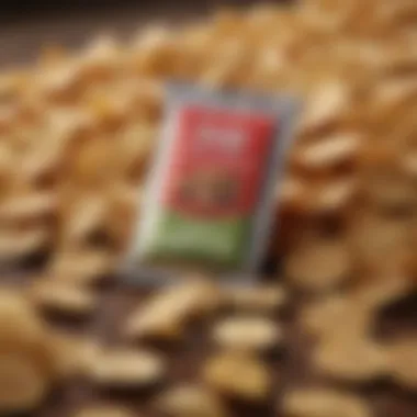 A close-up of the infamous one chip, showcasing its bold appearance and branding