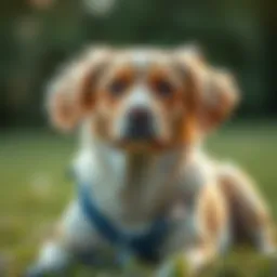 Dog looking comfortable and relaxed after medication