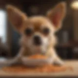 Chihuahua enjoying a bowl of premium dog food