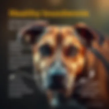 Graphic showing health implications of roundworm infestation in dogs